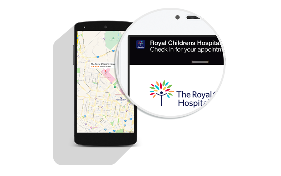 Royal Childrens Hospital Check In App